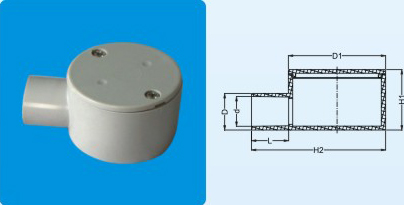 CIRC.J/BOX with 1 way entry